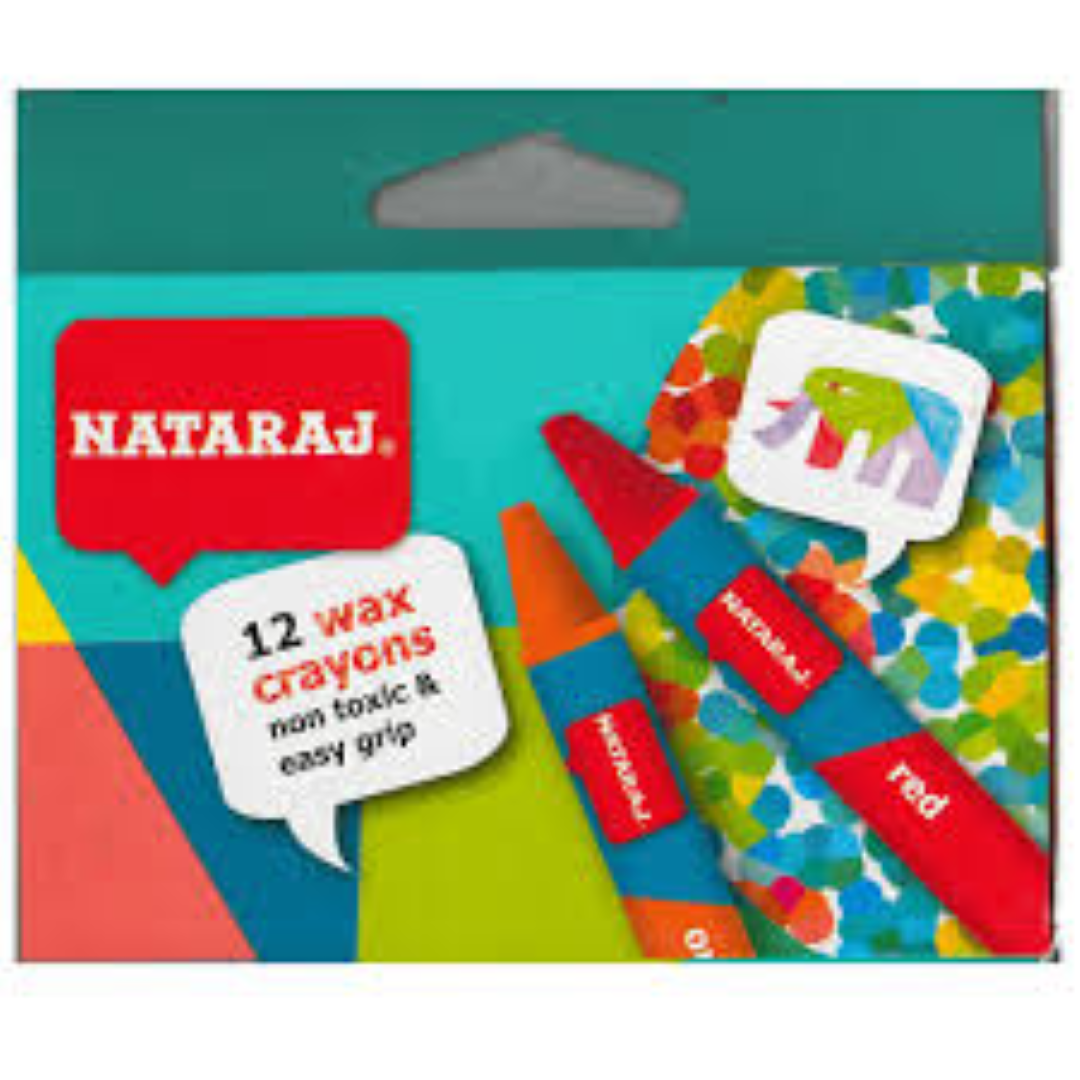 NATARAJ CRAYONS WAX 12PCS